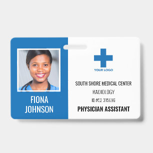 Crachá de Foto ID Personalizado de Funcionário Méd