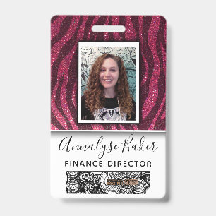 Crachá de Foto Nome de Enfermeira CNA Profissional