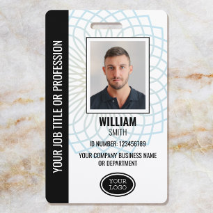 Crachá de Fotografia de ID de Funcionário da Empre