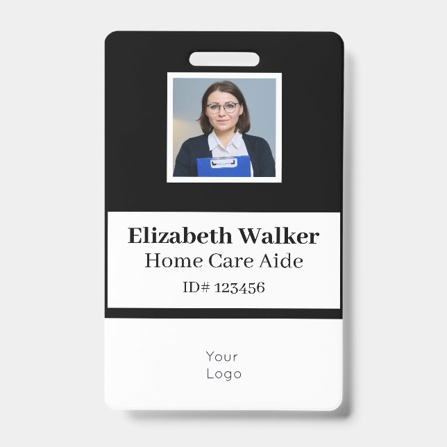 Crachá de Fotografia ID Personalizado de Dois Lado (Front)