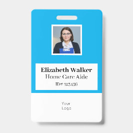 Crachá de Fotografia ID Personalizado de Dois Lado