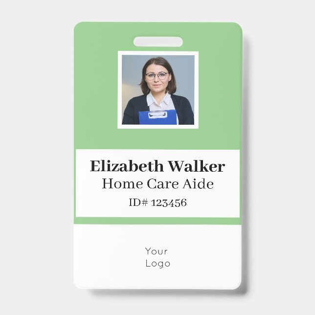 Crachá de Fotografia ID Personalizado de Dois Lado (Front)