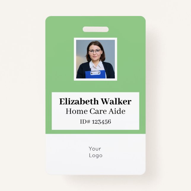 Crachá de Fotografia ID Personalizado de Dois Lado (Frente)