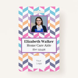 Crachá de Fotografia ID Personalizado de Dois Lado