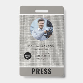 Crachá de Fotógrafo de Imprensa