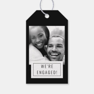 Crachá de fotos   Anúncio de Noivado   Etiqueta   