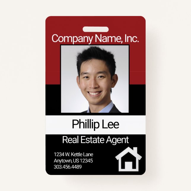 Crachá de fotos profissional - Vermelho escuro / P (Frente)