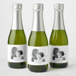 Crachá de fotos   Salvar a data   Mini etiqueta