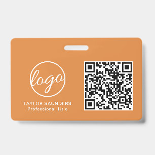 Crachá de Funcionário com Código QR da Simple Oran