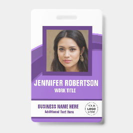 Crachá de Funcionário com Foto Personalizada