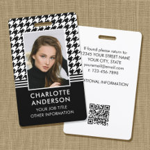Crachá de Funcionário com Foto Personalizada Chic