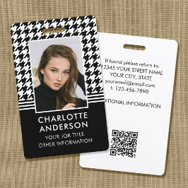 Crachá de Funcionário com Foto Personalizada Chic