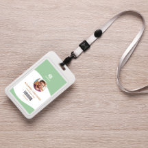 Crachá de Funcionário de Empresa Minimalista Moder