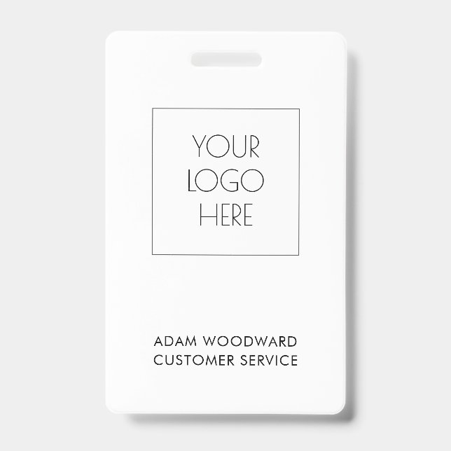 Crachá de Funcionário de Identificação de Empresa  (Frente)