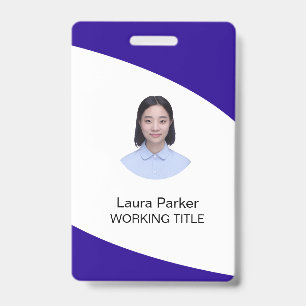 Crachá de Funcionário Empresarial Personalizado Fo