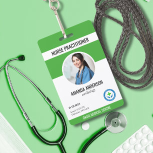 Crachá de Funcionário Médico Hospitalar Código de 