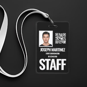Crachá de Funcionário Personalizado com Foto