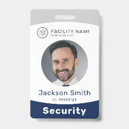 Crachá de funcionário personalizado com foto e nom