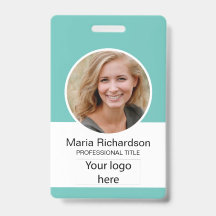 Crachá de Funcionário Personalizado, Foto, Código