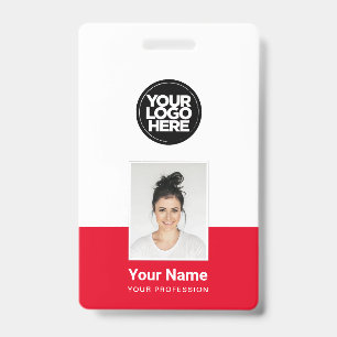 Crachá de Funcionário Personalizado - Foto, Código