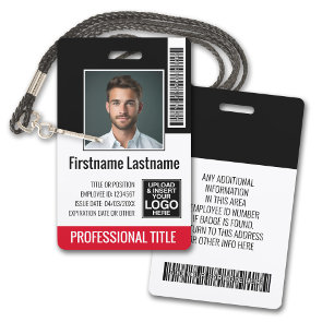 Crachá de Funcionário Personalizado - Foto, Código