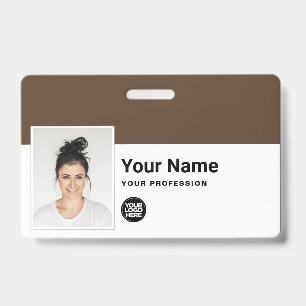 Crachá de Funcionário Personalizado - Foto, Código