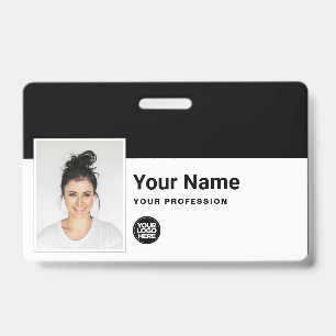 Crachá de Funcionário Personalizado - Foto, Código