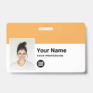 Crachá de Funcionário Personalizado - Foto, Código