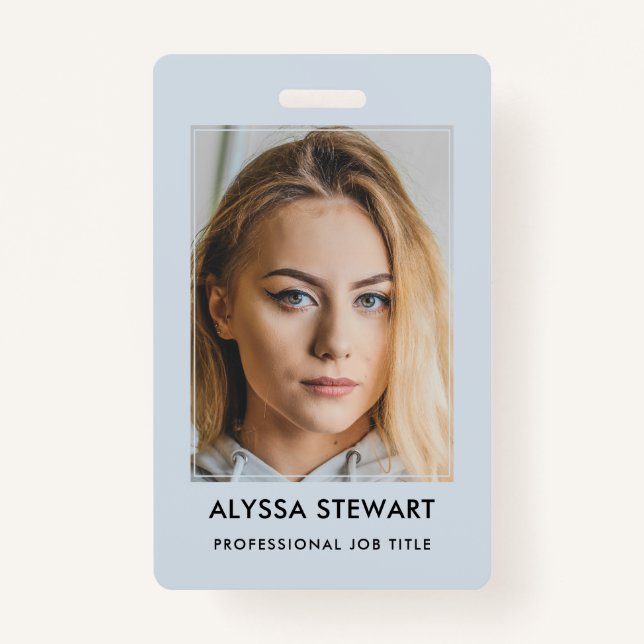 Crachá de Funcionarios flexível para ID de negócio (Frente)