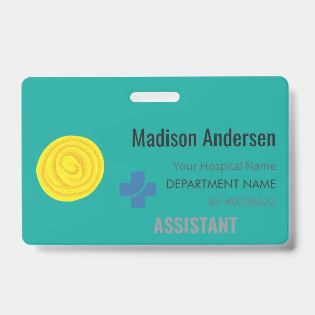 Crachá de Funcionarios plástico - Security.Show.Wo (Frente)