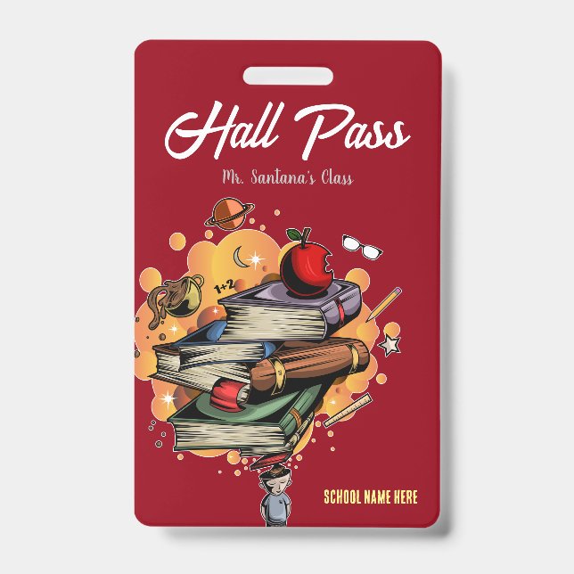Crachá de Hall Pass Inteligente (Frente)
