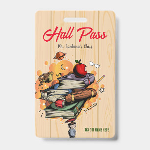Crachá de Hall Pass Inteligente em Livros