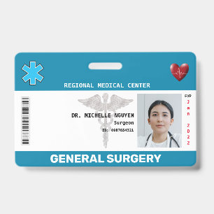 Crachá de ID com Foto Personalizada do Funcionário