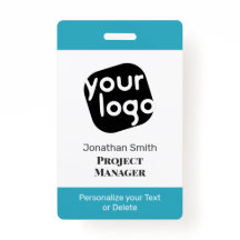 Crachá de ID de Conferência Personalizada Mínima M