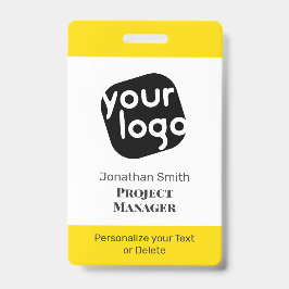 Crachá de ID de Conferência Personalizada Mínima M