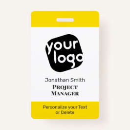 Crachá de ID de Conferência Personalizada Mínima M