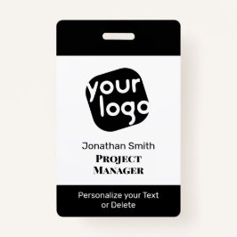 Crachá de ID de Conferência Personalizada Mínima M