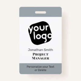 Crachá de ID de Conferência Personalizada Mínima M