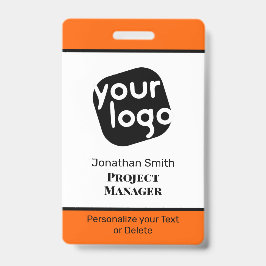Crachá de ID de Conferência Personalizado Minimali