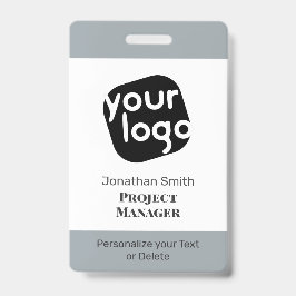 Crachá de ID de Conferência Personalizado Minimali