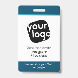 Crachá de ID de Conferência Personalizado Minimali