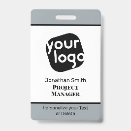 Crachá de ID de Conferência Personalizado Minimali