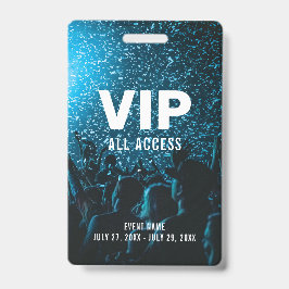 Crachá de ID de Evento com Acesso Total VIP de Fot
