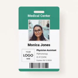 Crachá de ID de Foto de Funcionário Médico