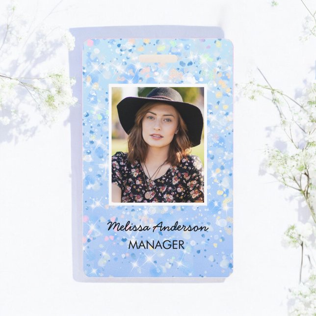 Crachá de ID de Foto do Funcionário do Funcionario (Criador carregado)