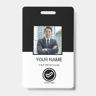 Crachá de ID de Funcionário Personalizado