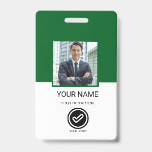 Crachá de ID de Funcionário Personalizado