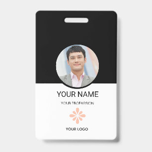 Crachá de ID de Funcionário Personalizado