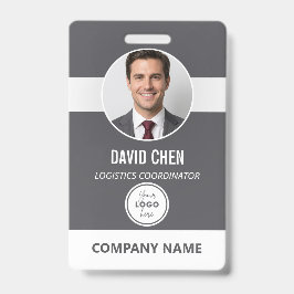 Crachá de ID de Funcionário Personalizado com Foto