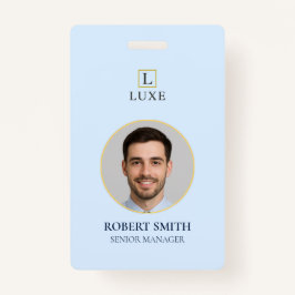 Crachá de ID de Funcionário Personalizado com Foto